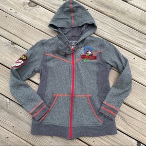 Eddie Bauer Squaw Valley Ski Mountain Zip Up Hoodie